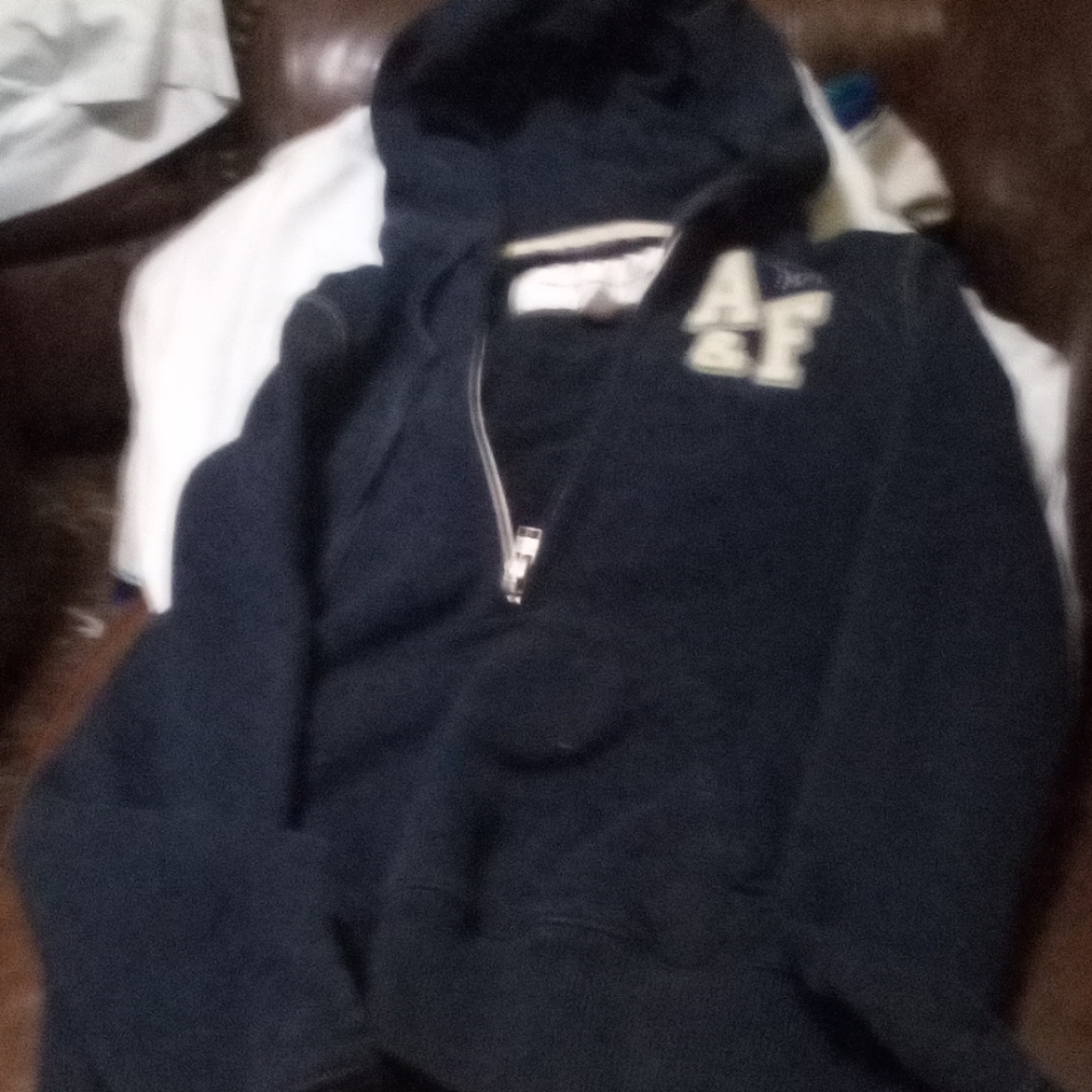 Abercrombie and finch hoodie blue size medium